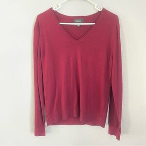Banana Republic Deep Red Knit Forever Sweater Size Medium